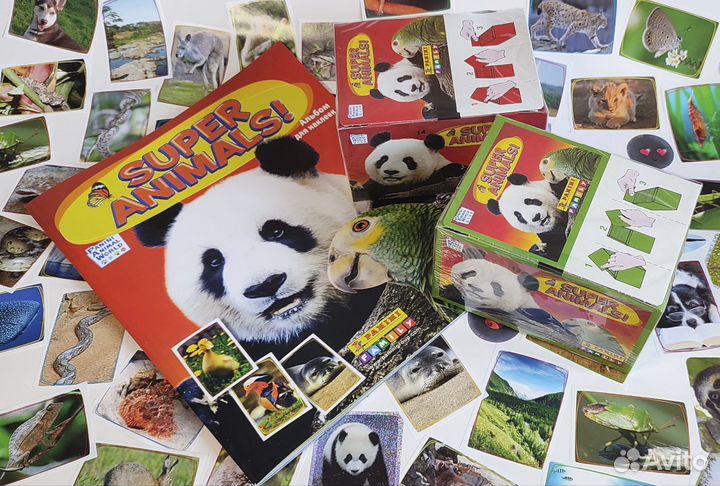 Альбом Panini Super Animals + 2 блока наклеек