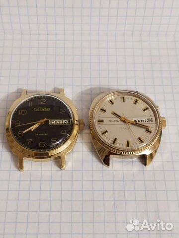 Часы Слава 2428 СССР Позолоченные
