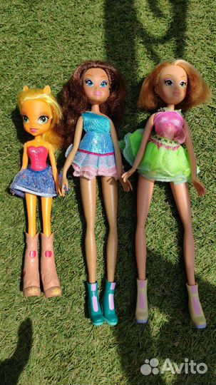 Куколки Winx и девушка Эквестрии