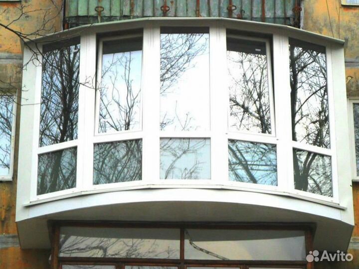 Балкон эркерный пвх с тонировкой