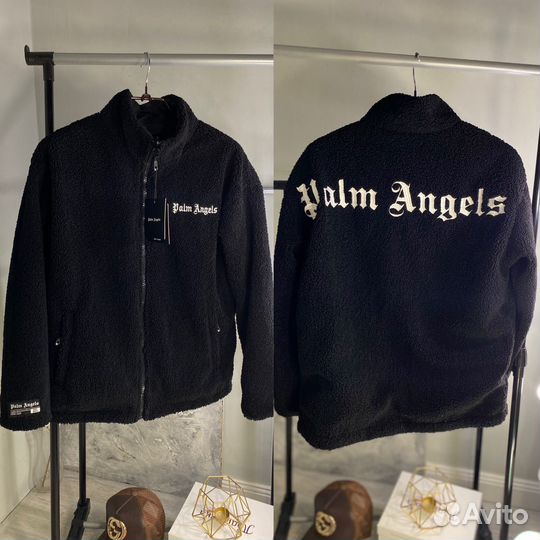 Куртка palm angels двухсторонняя барашка