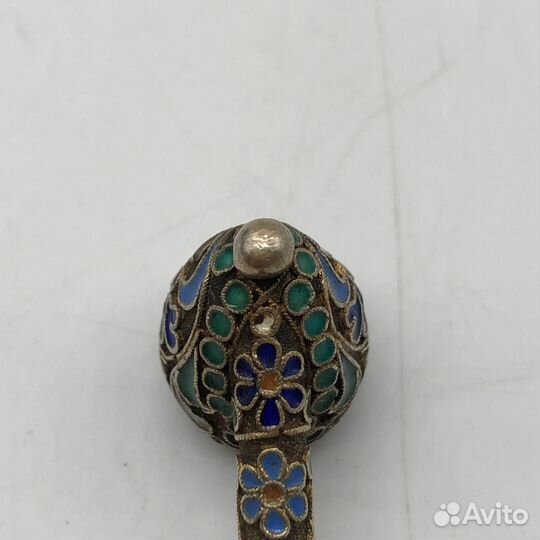 Старинная серебряная трубка, 84 проба