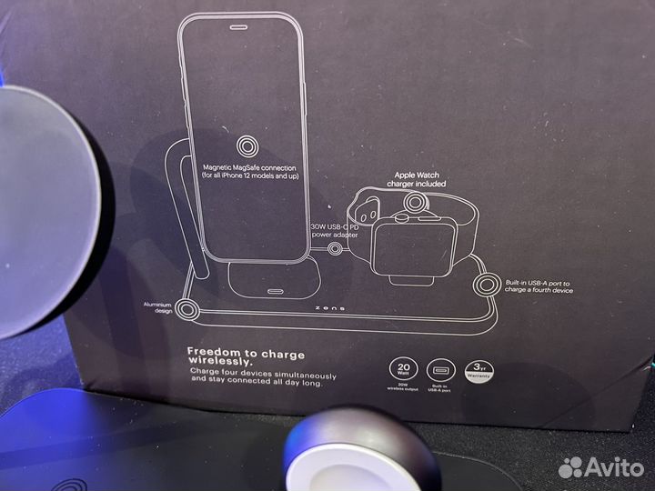 Беспроводное зарядное устройство Zens Aluminium