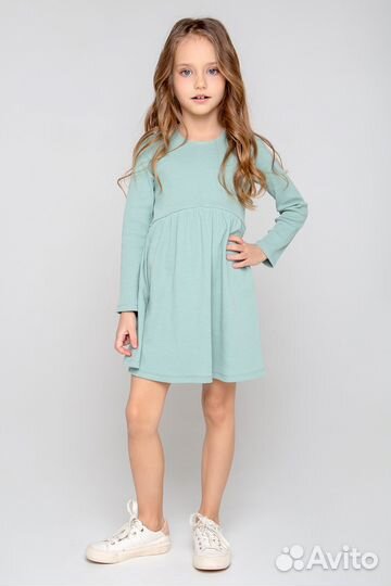 Платье для девочки Crockid кр 5778 голубой (104)