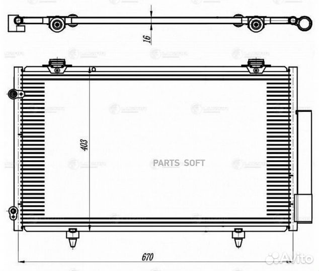 Радиатор кондиционера Лифан Х50 15