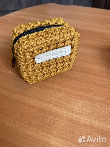 Вязаный кошелек из полиэфирного шнура
