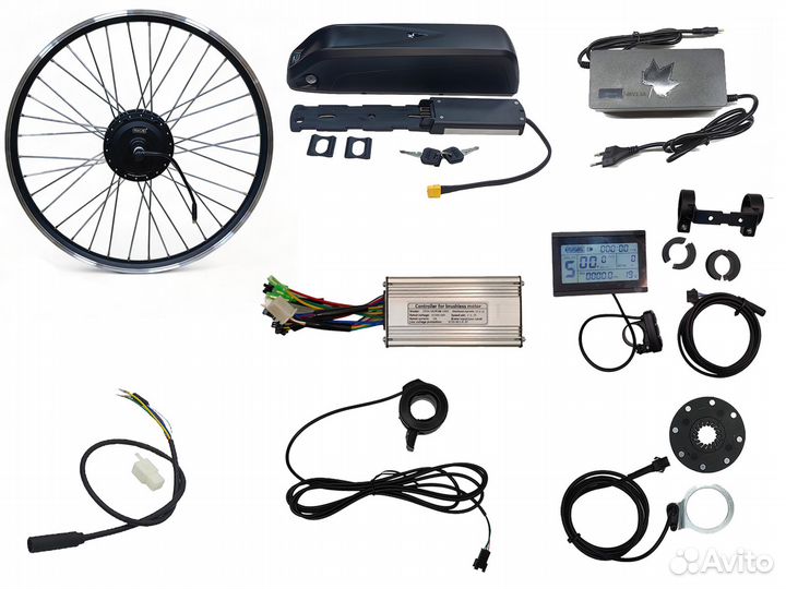 Комплект электровелосипеда 500Вт 14.4 А/ч в ободе