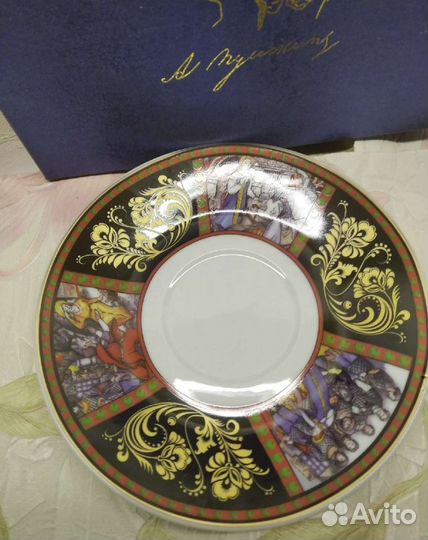 Чашка с блюдцем фарфор