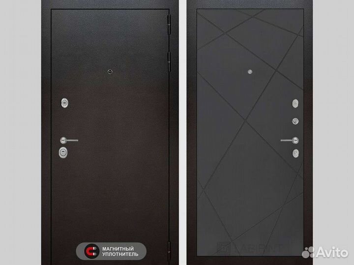 Входная дверь silver 24 - Графит софт