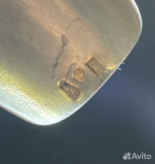 Серебряный совочек для сахара, 84 проба