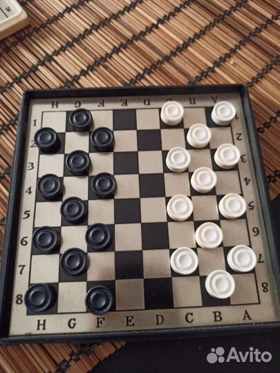 Шашки магнитные дорожные