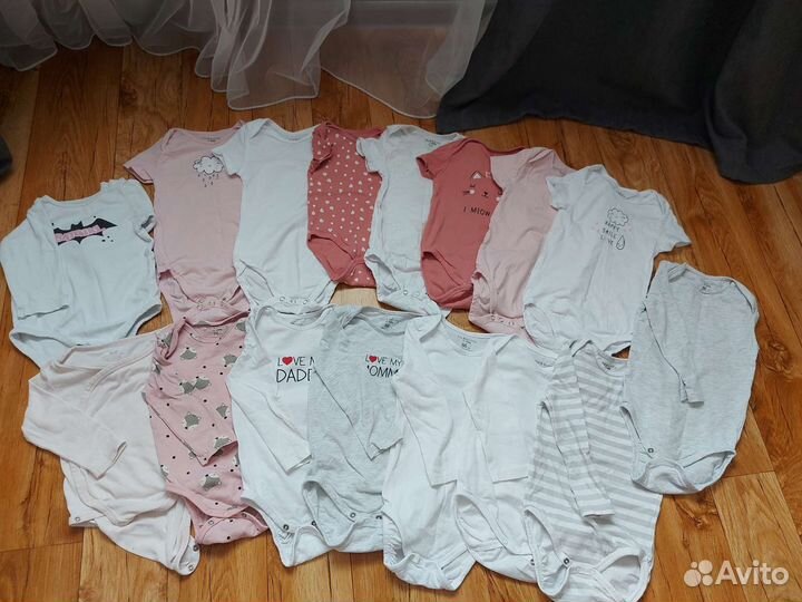 Вещи для девочки от 0 до 7 мес пакетом