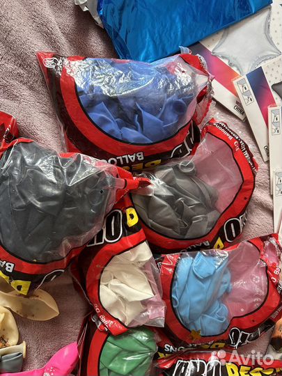 Воздушные шары фольга и латекс мешком