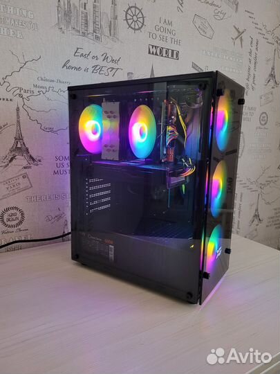 Современный пк Intel 12100f/16Гб/Rx580 8Гб/M.2 512