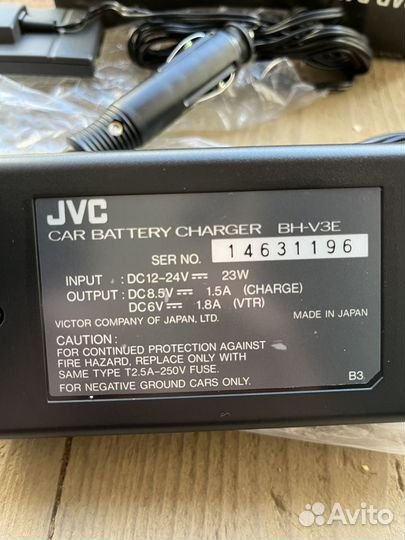 JVC BH-V3U видеокамера АВТО аккумулятор зарядное