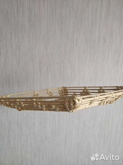 Плетеная тарелка