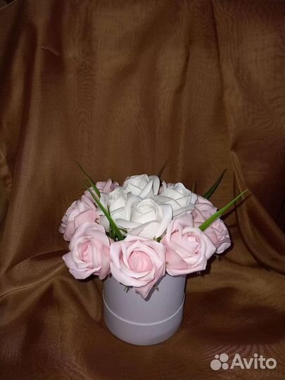 Букет из мыльных роз