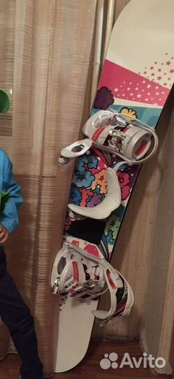 Сноуборд, ботинки, крепления