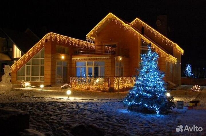 Гирлянда уличная бахрома IP67