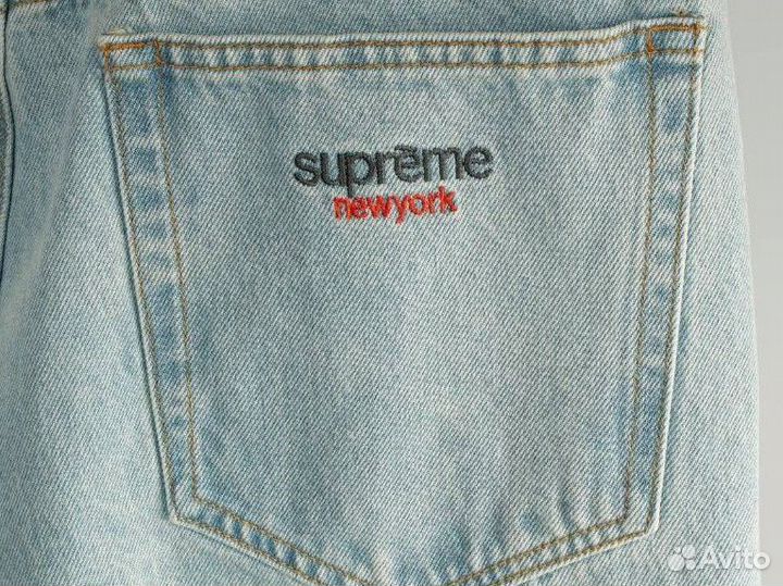 Джинсы широкие Supreme New York