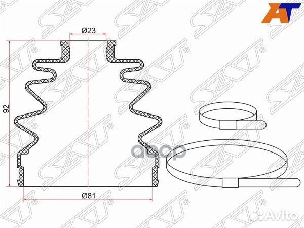 Пыльник шруса наружный ford focus II 04-11/C-MA