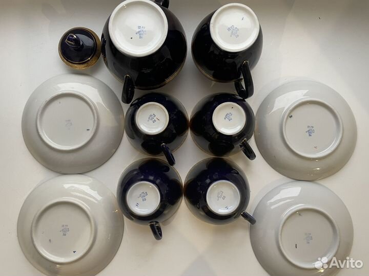 Чайный сервиз лфз кобальтовый