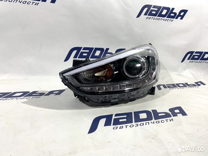 Фара Hyundai Solaris(10) левая линза