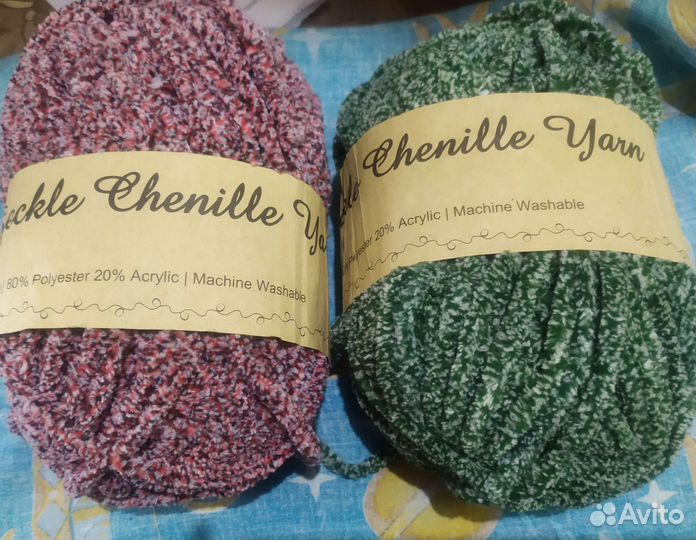 Пряжа плюшевая