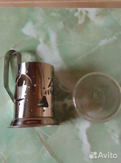 Стакан с подстаканником