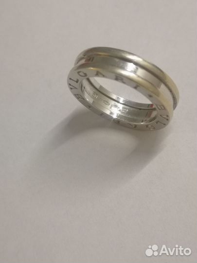 Bvlgari кольцо белое золото