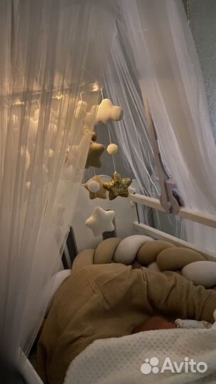 Балдахин в кроватку с держателем