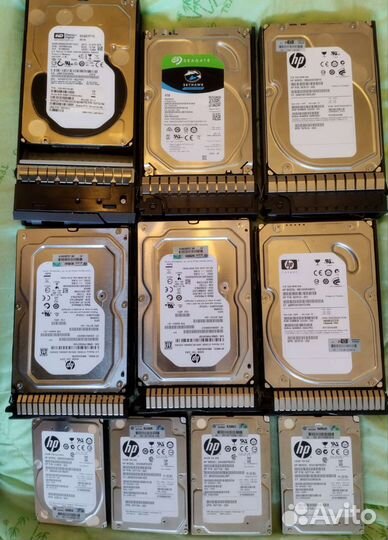 Серверные жёсткие диски for Gen8, Gen9, Gen10