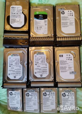 Серверные жёсткие диски for Gen8, Gen9, Gen10