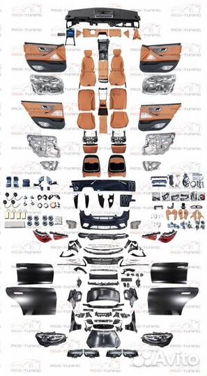 Полный комплект переделки Mercedes w221 в w223