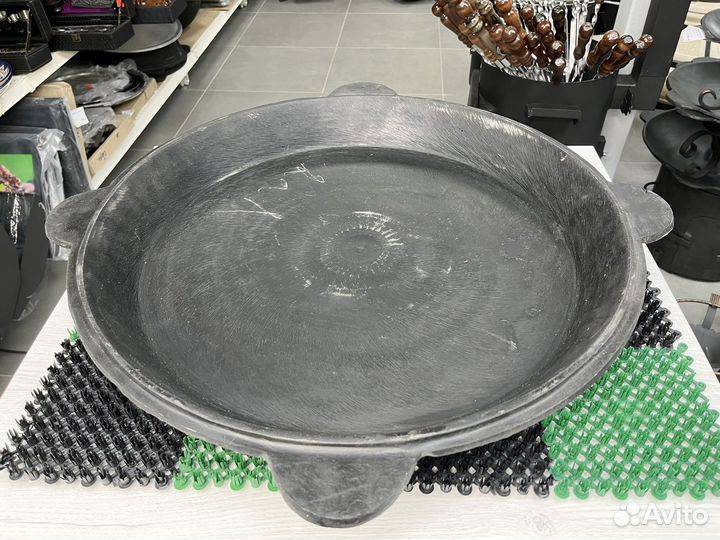 Чугунная крышка сковорода для казана