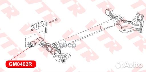 Сайлентблок балки задней подвески GM0402R VTR