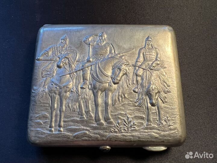 Портсигар Сталинский ампир СССР до 1957г пр 875 Ж