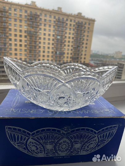Хрустальная ваза Богемия