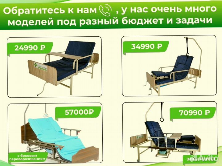 Медицинская кровать функциональная