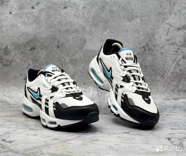 Мужские кроссовки Nike air Max 96 белые