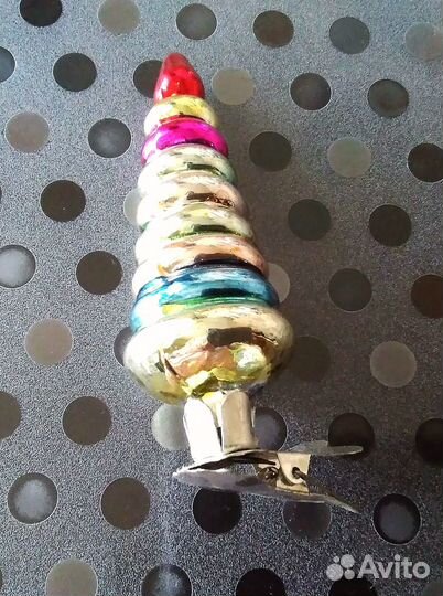 Ёлочные игрушки на прищепке. СССР