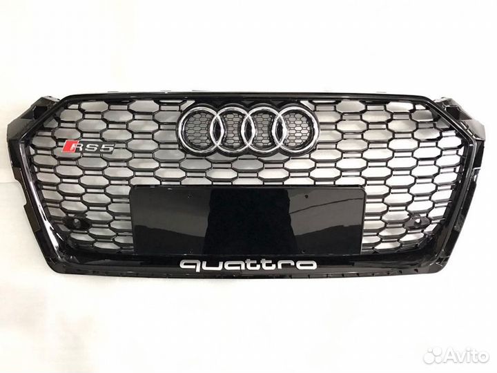 Черная решетка радиатора RS5-style для Audi A5 (B9