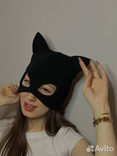 Шапка кошка с ушками