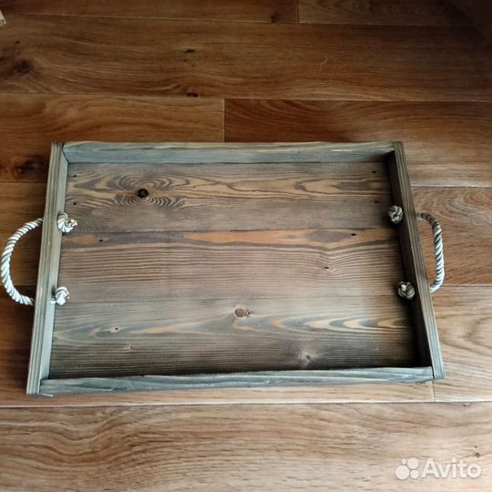 Разнос деревянный поднос удобный