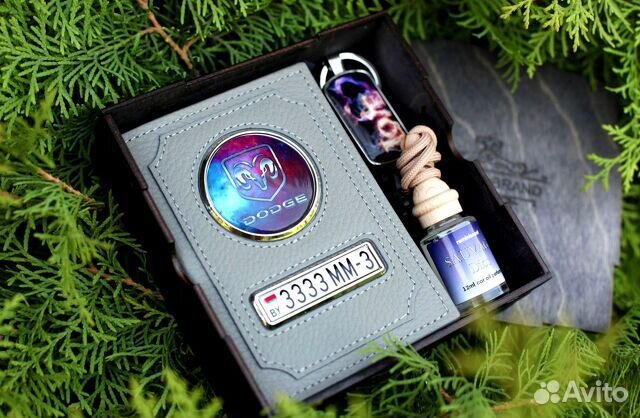 Обложка для автодокументов с лого и номером