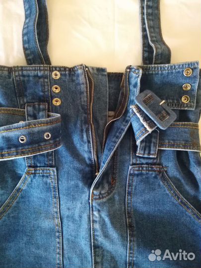 Джинсовый сарафан S