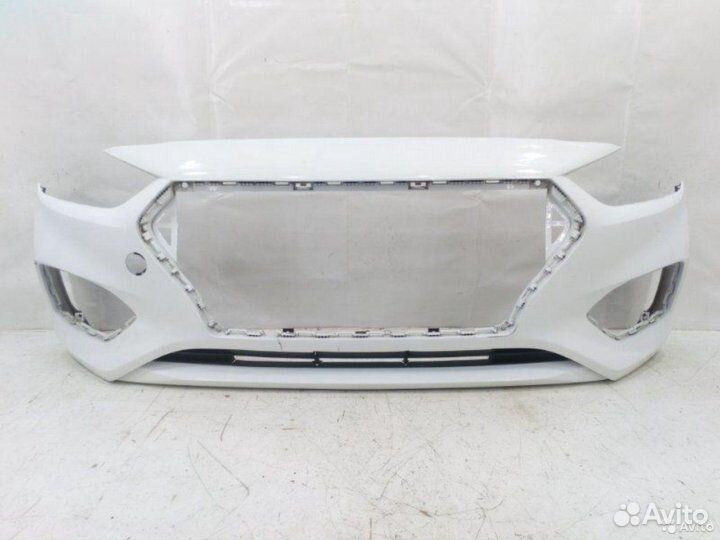 Бампер передний Hyundai Solaris 2 (2017-2020)белый