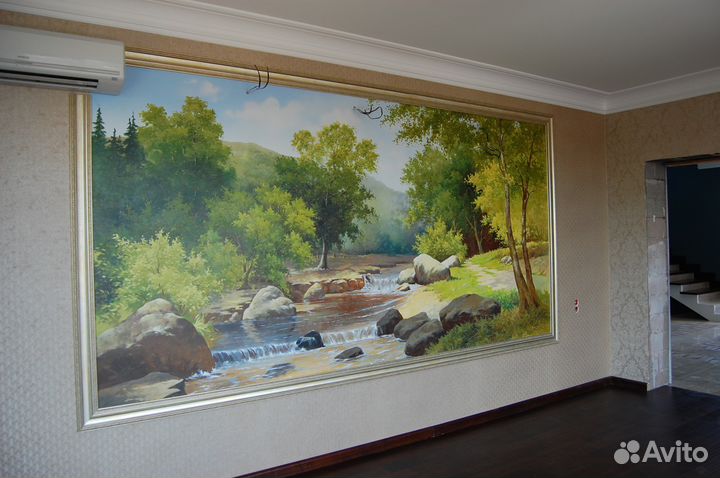 Роспись стен. Профессиональный художник. Картины д