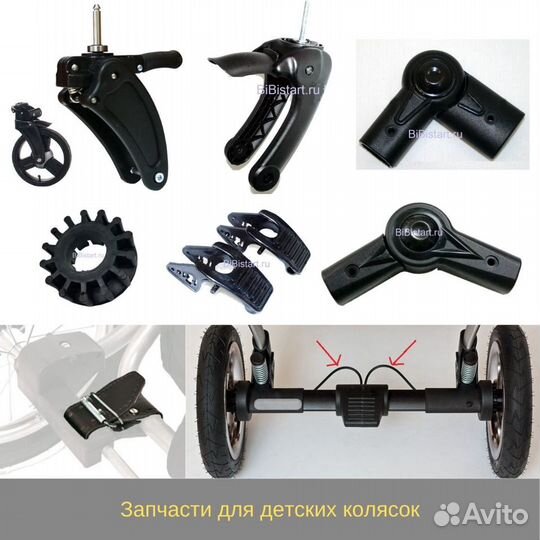 Запчасти для колясок Vikalex, Invictus, Junama