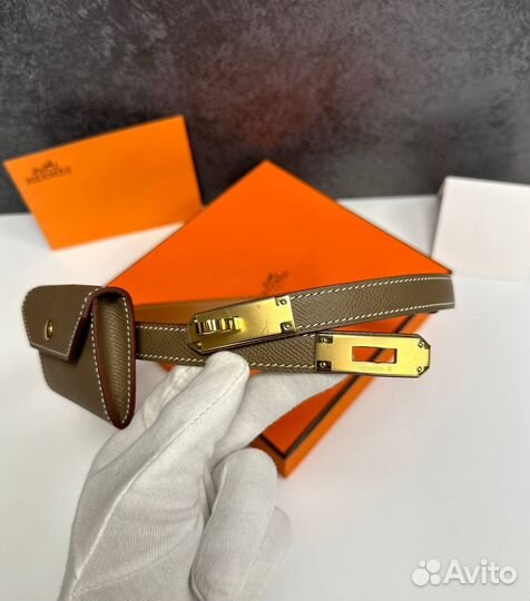 Ремень hermes kelly pocket 18